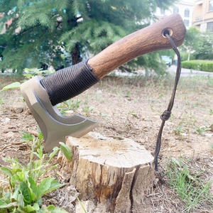 Hacha de Construcción Artesanal BA Enterprises, Hoja de Acero al Carbono de 4 3/4 Pulgadas, Mango de Madera, Uso en Exteriores, para Partir Leña, Bricolaje, Industrial - Product Image 6