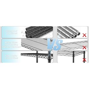 Scaffale di Stoccaggio in Acciaio a 5 Ripiani, Capacità 1750 LBS, Organizzatore per Casa, Cucina, Ufficio, Garage - Product Image 4
