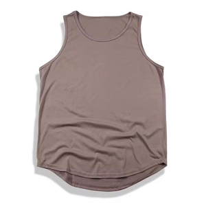 Camiseta sin mangas de punto blanca para hombre, cuello redondo, informal, lisa - Product Image 5