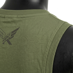 Camiseta sin mangas informal de algodón 100% transpirable y personalizada, con estampado serigrafiado, para hombre y mujer, estilo urbano, OEM, ODM, venta al por mayor, 180 - Product Image 5