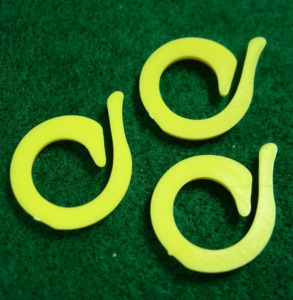 Anneaux marqueurs de points AA0095 |   Marqueurs de mailles pour tricot, anneaux en plastique jaunes de forme circulaire avec queue, pour projets de tricot - Product Image 6