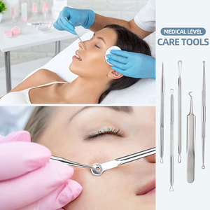 Dual Ended Comedone <b>Extractor</b> <b>Blackhead</b> Remover Acne Needle Facial Pore Cleaner Stainless Steel Beauty Instrument - Product Image 3