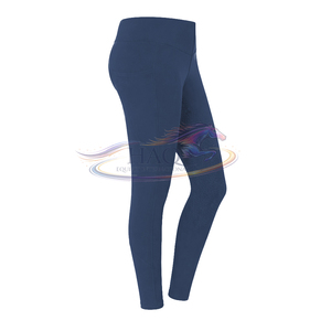 Pantalons d'équitation personnalisés avec logo, leggings d'équitation pour femmes avec grip en silicone, extensibles, respirants, pour l'entraînement. - Product Image 3
