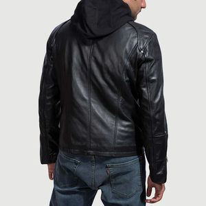 Chaqueta de Cuero Genuino Negra para Hombre de Alto Rendimiento – Elegante, Duradera, Ligera, Clásica para Motociclistas y Ropa Exterior Informal - Product Image 2