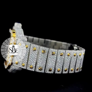 Reloj de Diamantes Cuadrado Simple de Acero Inoxidable de Excelente Calidad, Duradero, Cronógrafo de Moda, Resistente al Agua para Viajes y Uso al Aire Libre - Product Image 2