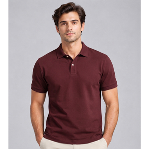 Camiseta Polo Personalizada para Hombre, Tejido de Algodón Piqué Suave, Textil Duradero, Transpirable y Cómodo para Ropa de Marca Privada - Product Image 5