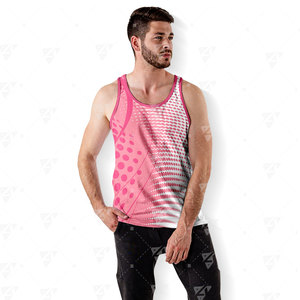 Men's Casual Sports <b>Workout</b> <b>Tank</b> <b>Top</b> O-Neck Knitted Quick Dry Breathable 100% Polyester Lightweight Summer Gym Fitness Seamless - Product Image 4