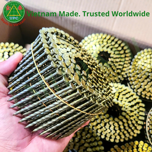 ตะปูเหล็กเกรดอุตสาหกรรมขนาด 15 องศา 1-3/4 นิ้ว 9000 ชิ้น แบบเรียบ/เกลียว/วงแหวน เคลือบไวนิล ยี่ห้อ United Nail ผู้นำด้านผลิตภัณฑ์ในเวียดนาม - Product Image 1
