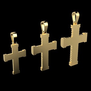 Colgante de Cruz Sencilla en Plata 925 Bañada en Oro de 14K, Collar Hip Hop con Diamante Moissanita, Fe que Nunca se Desvanece - Product Image 5