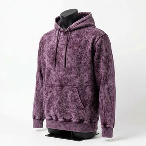 Sudadera con Capucha Oversize de Algodón Pesado con Lavado Ácido, Estilo Urbano Casual, Ropa de Moda - Product Image 2