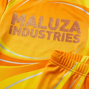 Uniformes de porristas con tela brillante, logotipo personalizado con pedrería, trajes All Star para equipos profesionales de competición. - Product Image 5