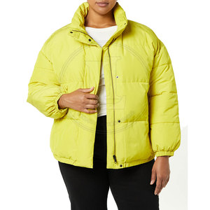 Durable Comfort Women's Winter Puffer Jacket Breathable Quilted Cold Weather <b>Coat</b> with Front Logo Casual Fashion Design - Product Image 2