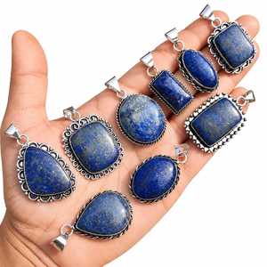 Colgante de Lapislázuli a Granel, Joyería de Piedra Natural Hecha a Mano, Fabricante de Joyas, Múltiples Formas, Estilo Bohemio, Unisex, Regalo para Fiestas para Mujeres - Product Image 3