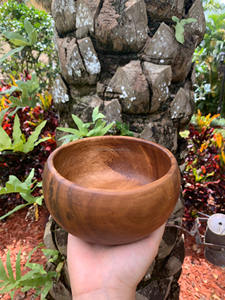 Environment Friendly <b>Large</b> Carved Wooden Wave <b>Bowl</b> <b>Mixing</b> Cooking Kitchenware Multifunction <b>Bowls</b> Decorative <b>Bowl</b> With Logo - Product Image 6