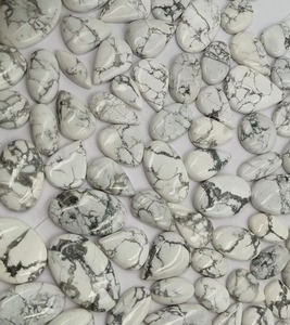 Cabochons en howlite naturelle en gros, pierres en howlite blanches polies en vrac pour la fabrication de bijoux, fournisseur en gros - Product Image 5