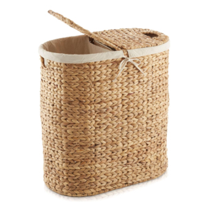 Artex HaiNam Oval Natural Rattan Storage <b>Basket</b> <b>With</b> <b>Lid</b> Rustic Multi-Purpose Organizer For Laundry And Neatening Storage - Product Image 1