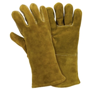 Gants de soudage anti-vibration en cuir de vachette pleine fleur haute performance, avec manchette de sécurité, ignifuges et durables - Product Image 5