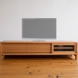 Mueble de TV para sala de estar de diseño moderno con cajones para dormitorio de Villa de madera de teca - Product Image 4