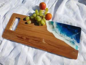 Tabla de Cortar de Madera con Diseño Oceánico, No Tóxica, Fácil de Limpiar, Apta para Lavavajillas - Product Image 4