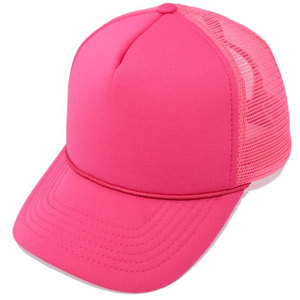 LOW MOQ Women Custom Made Colorful Mesh Trucker Foam Hats Sport Cap Custom 5 Panel 3D Puffy Embroidery Foam Trucker Cap - Product Image 1