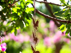 Chaîne de pluie décorative en forme de papillon pour l'entrée de la maison, drainage d'eau, jardin extérieur, chaîne métallique suspendue, vente en gros depuis l'Inde - Product Image 4