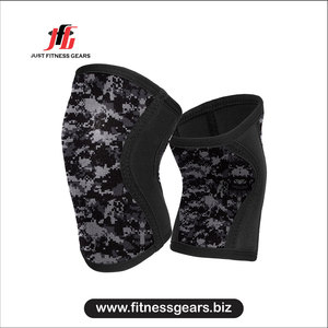 Genouillère de compression élastique camouflage Just Fitness Gears pour hommes – Protection et soutien - Product Image 1