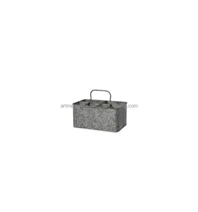 PLANTERS <b>DECORATIVE</b> GALVANIZED PLANTERS FOR GARDEN <b>DECORATION</b> NEW STYLE METAL PLANTERS IN NEW LOOK METAL POT GALVANIZED - Product Image 2