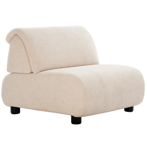 Sofá Seccional Curvo de Lujo Zeki, Tapizado en Tela Premium, Sofá de Esquina Moderno para Sala de Estar, Sofá para Vestíbulo de Hotel - Product Image 6