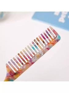 Peine de resina, el más vendido, utilizado para desenredar suavemente el cabello, distribuir los aceites naturales del cuero cabelludo y reducir la electricidad estática y el encrespamiento. - Product Image 6