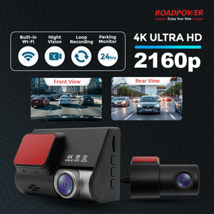 กล้องติดรถยนต์ ROADPOWER (RP-DASH-840) 4K แบบคู่ หน้า-หลัง พร้อมระบบมองเห็นในเวลากลางคืน ปรับมุมกล้องได้  พร้อม Wifi ในตัว - Product Image 5