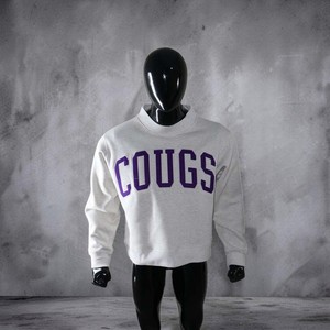 Sudadera con Capucha COUGS ASH GREY, Estilo Vintage, para Invierno, con Cierre, 100% Algodón, Apliques Bordados, Secado Rápido, Transpirable, Corte Regular - Product Image 1