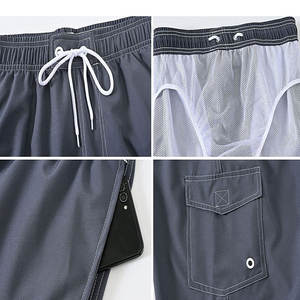 Shorts de Baño para Hombre, Verano 2026, Ecológicos, Transpirables, de Secado Rápido, 100% Algodón, con Forro de Malla - Product Image 3