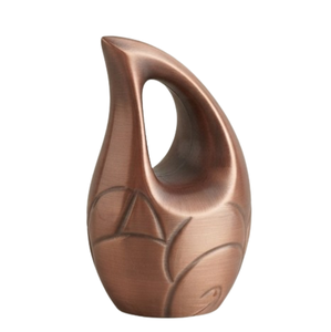 Urnas Funerarias de Metal en Forma de Lágrima, Recubiertas de Cobre, para Guardar Cenizas, Urnas Conmemorativas para Cremación - Product Image 3