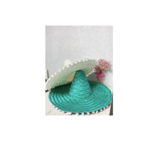 Sombrero mexicano bohemio, sombrero de paja, maracas, fiesta informal, boda, accesorio diario, vaquero de verano, bandido del Oeste Salvaje, vestido elegante - Product Image 1