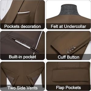 Best Premium Quality Men Suits Slim Fit Fashionable Casual Business Office Use Formal Men Pant Coat <b>Blazer</b> for Sale Breathable - Product Image 2