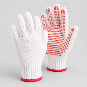 Gants de travail en PVC à points, faible MOQ, conçus avec un tissu robuste et un revêtement texturé pour une meilleure adhérence, un confort amélioré et une fiabilité accrue - Product Image 4