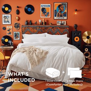 Affascinante Set Copripiumino Oversize Bianco e Rosa in Tinta Unita per Studenti, Crea Calore - Product Image 5