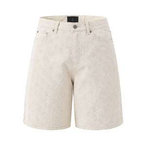 Fabricante de Shorts de Mezclilla con Pedrería de Marca Blanca, Servicios OEM, Producción Confidencial y Personalización de Marca - Product Image 1