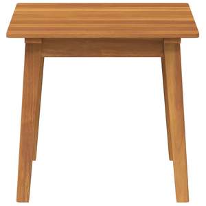 Table d'appoint d'extérieur en bois d'acacia massif de couleur marron - Product Image 3
