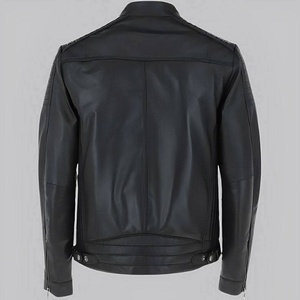 Veste en cuir noir pour homme de haute qualité, très élégante et stylée - Product Image 2