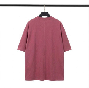 เสื้อยืดทรงบ็อกซี่ผ้าฝ้ายคุณภาพสูง 200 กรัม รุ่นใหม่ปี 2026 พิมพ์ลายโลโก้ตามสั่ง เสื้อยืดลำลองทรงหลวมพรีเมียมสำหรับผู้ชาย สีชมพูไอซ์ - Product Image 5