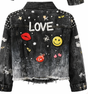 Chaquetas Vaqueras Extra Grandes de Diseño Premium para Mujer con Bordados de Leopardo y Diamantes, Estilo Vintage Ecológico - Product Image 4