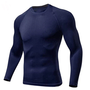 Latest Design Hot Sale <b>Men</b> <b>Compression</b> <b>Shirts</b> Printed Sportswear Comfortable Fitness Wear Spandex/Nylon Eco-Friendly Quick Dry - Product Image 2