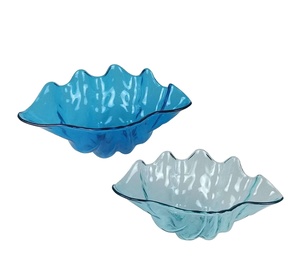 Bol à salade moderne en plastique en forme de coquillage pour les fêtes en plein air au bord de la piscine - Product Image 4