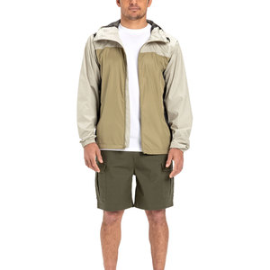 Vestes coupe-vent élégantes pour hommes avec col à capuche et fermeture éclair, couleur unie et motif en promotion - Product Image 3