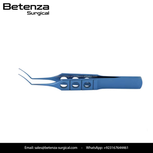 Pinces de Capsulorhexis Professionnelles pour Microchirurgie, Droites et Courbées, en Acier Inoxydable, pour Cataracte - Product Image 2