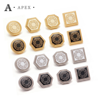 Bouton-pression APEX de luxe 12 mm en alliage de zinc avec logo métallique pour Thobe, Kandura, Dishdasha – Fabrication sur mesure OEM/ODM