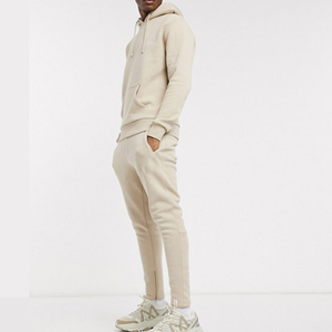 High Quality Zip At Ankle <b>Sweat</b> <b>Suit</b> Set Blank Jogging <b>Suit</b> French Terry Heavyweight Tracksuit Custom <b>Sweat</b> <b>Suit</b> For <b>Men</b> - Product Image 5