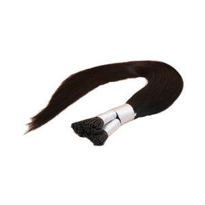 Vente en gros d'extensions de cheveux indiens bruts vierges à la kératine naturelle Remy indiens brun naturel couleur 1B - Product Image 1