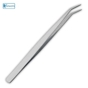แหนบคิ้วสแตนเลสโค้ง 6 ดอก ปลายตรง ทนทาน ดีไซน์ระดับมืออาชีพ รุ่น SFT # 389 - Product Image 1